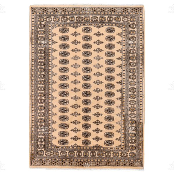 Ivory Bokhara rug